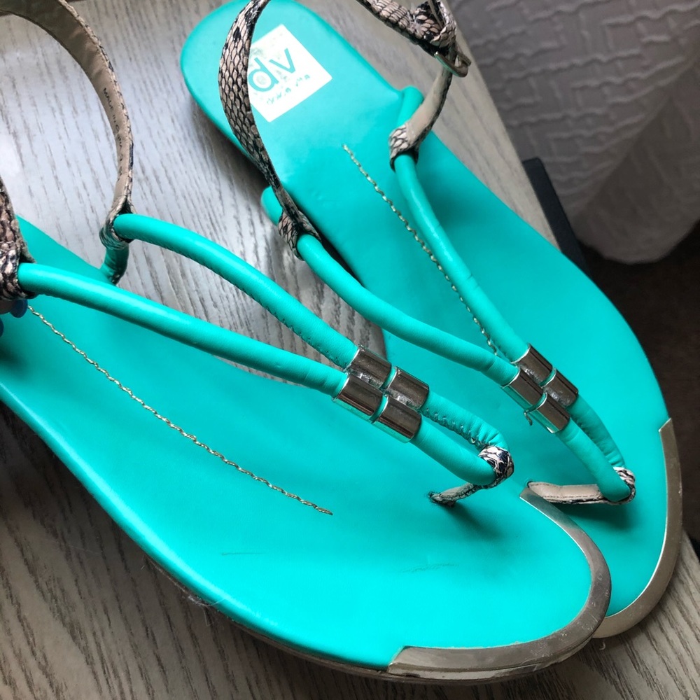 Dolce Vita Gold Accent Thong Sandals